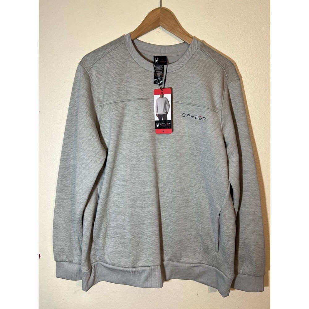 Spyder Men's Crewneck Sweatshirt - gray - Size Medium NWT
